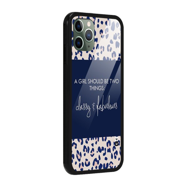 Classy and Fabulous Glass Back Case for iPhone 11 Pro