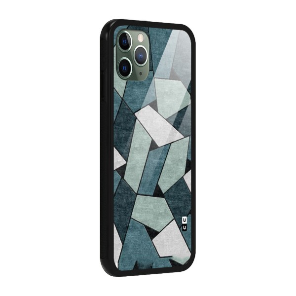 Concrete Green Abstract Glass Back Case for iPhone 11 Pro