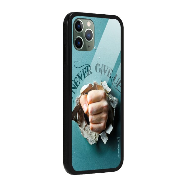 Do Not Give Up Glass Back Case for iPhone 11 Pro