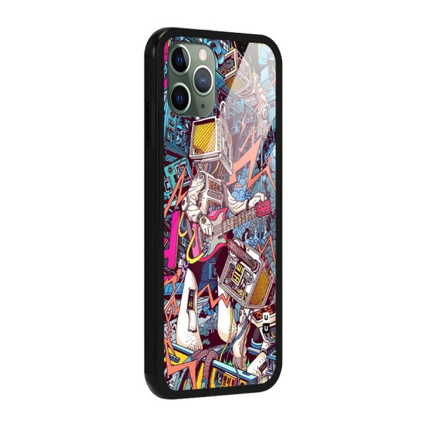 Electric Colors Glass Back Case for iPhone 11 Pro