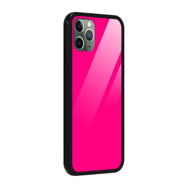 Hot Pink Glass Back Case for iPhone 11 Pro