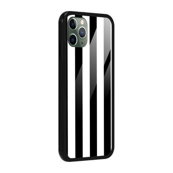 Lavish Black Stripes Glass Back Case for iPhone 11 Pro