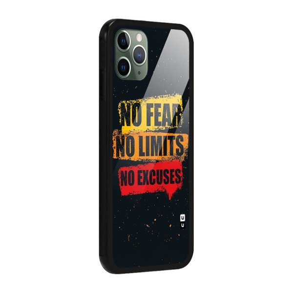 No Fear No Limits Glass Back Case for iPhone 11 Pro