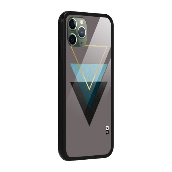 Pastel Triangle Glass Back Case for iPhone 11 Pro