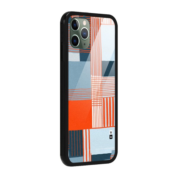 Pattern In Lines Glass Back Case for iPhone 11 Pro