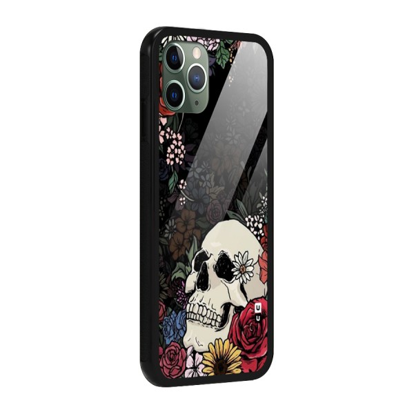 Pretty Skull Glass Back Case for iPhone 11 Pro