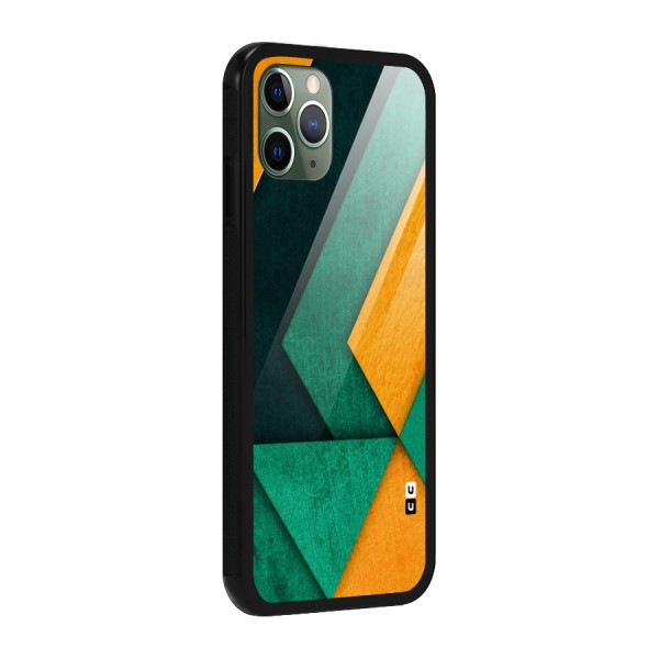 Rugged Abstract Stripes Glass Back Case for iPhone 11 Pro