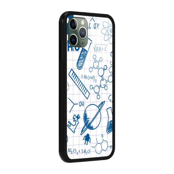 Science Notebook Glass Back Case for iPhone 11 Pro