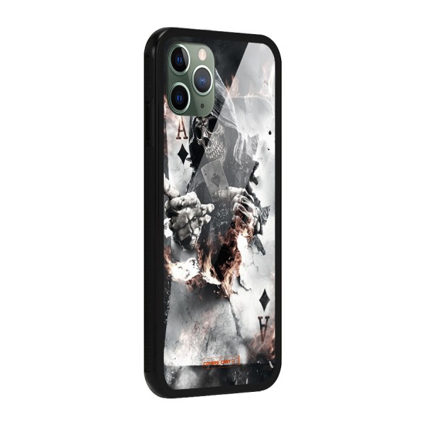 Skull with an Ace Glass Back Case for iPhone 11 Pro