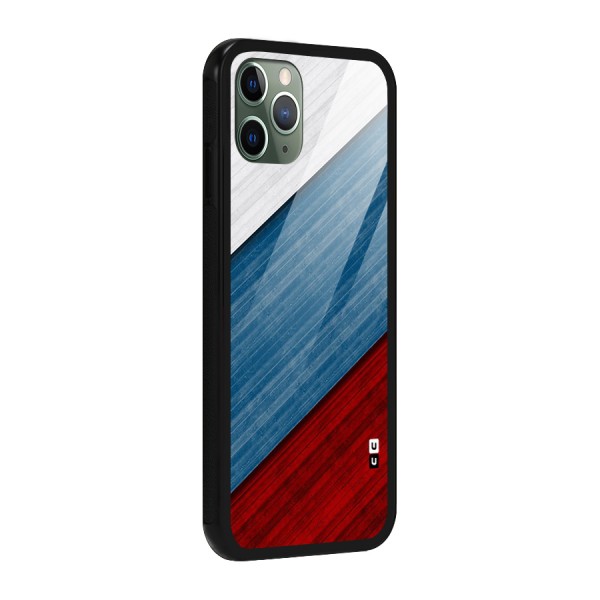 Slant Beautiful Stripe Glass Back Case for iPhone 11 Pro