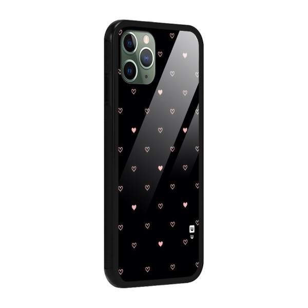 Tiny Little Pink Pattern Glass Back Case for iPhone 11 Pro
