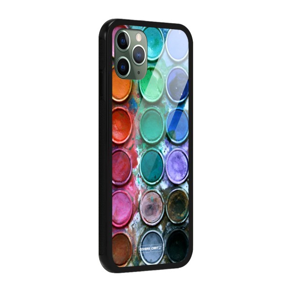 Water Paint Box Glass Back Case for iPhone 11 Pro