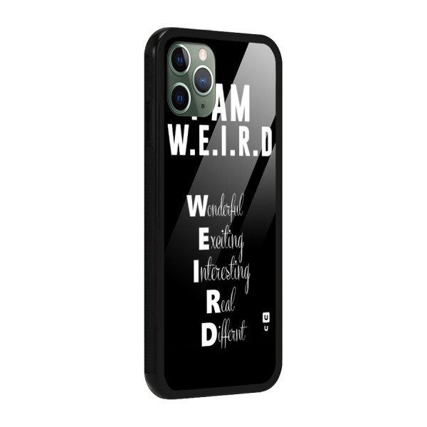 Weird Me Glass Back Case for iPhone 11 Pro