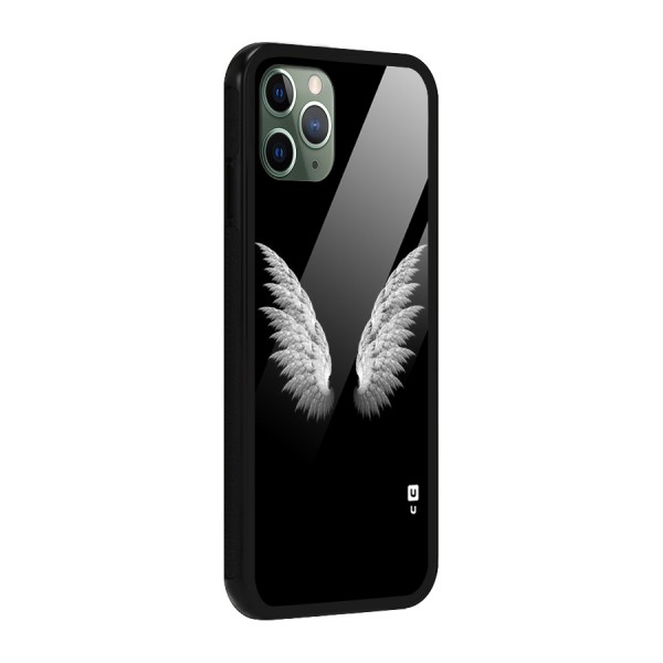White Wings Glass Back Case for iPhone 11 Pro