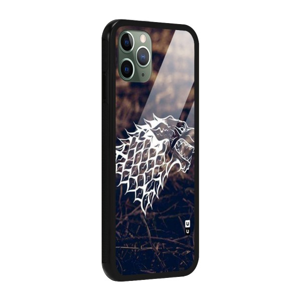 Wolf In White Glass Back Case for iPhone 11 Pro