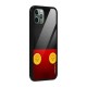 Yellow Button Glass Back Case for iPhone 11 Pro