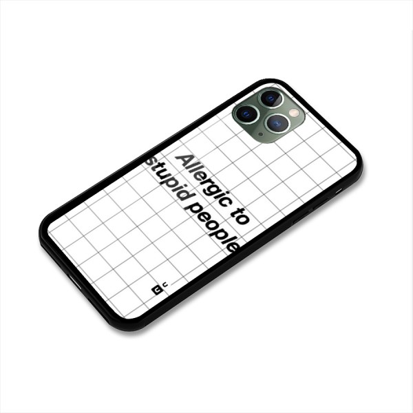 Allergic Glass Back Case for iPhone 11 Pro