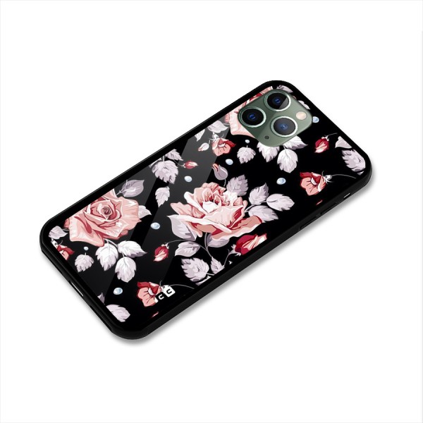 Artsy Floral Glass Back Case for iPhone 11 Pro