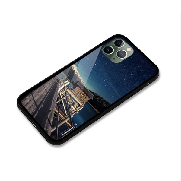 Beautiful Dock Hut Glass Back Case for iPhone 11 Pro