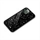 Black Constellation Pattern Glass Back Case for iPhone 11 Pro