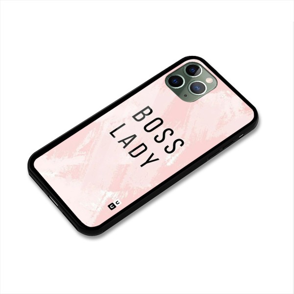 Boss Lady Pink Glass Back Case for iPhone 11 Pro