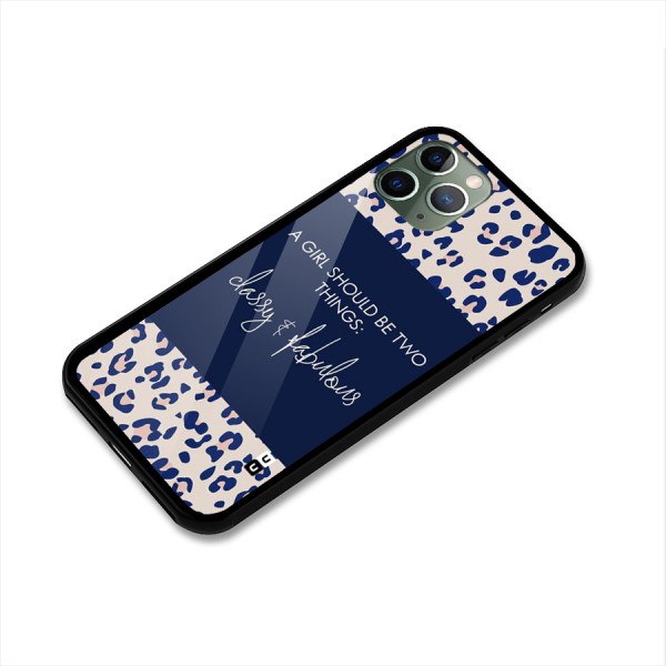 Classy and Fabulous Glass Back Case for iPhone 11 Pro