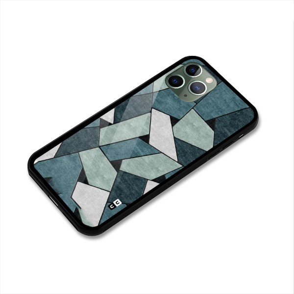 Concrete Green Abstract Glass Back Case for iPhone 11 Pro