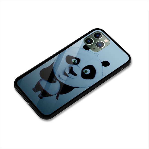 Confused Cute Panda Glass Back Case for iPhone 11 Pro