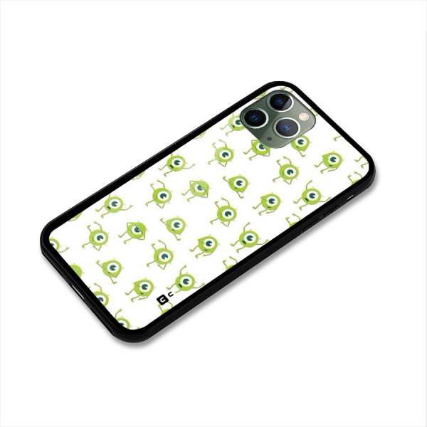Crazy Green Maniac Glass Back Case for iPhone 11 Pro