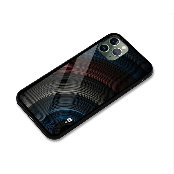 Dark Shade Swirls Glass Back Case for iPhone 11 Pro