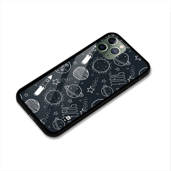 Just Space Things Glass Back Case for iPhone 11 Pro
