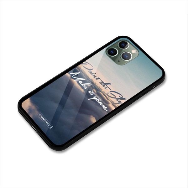 Paint the Sky Glass Back Case for iPhone 11 Pro