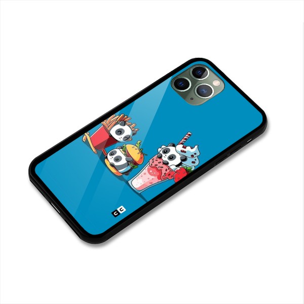 Panda Lazy Glass Back Case for iPhone 11 Pro