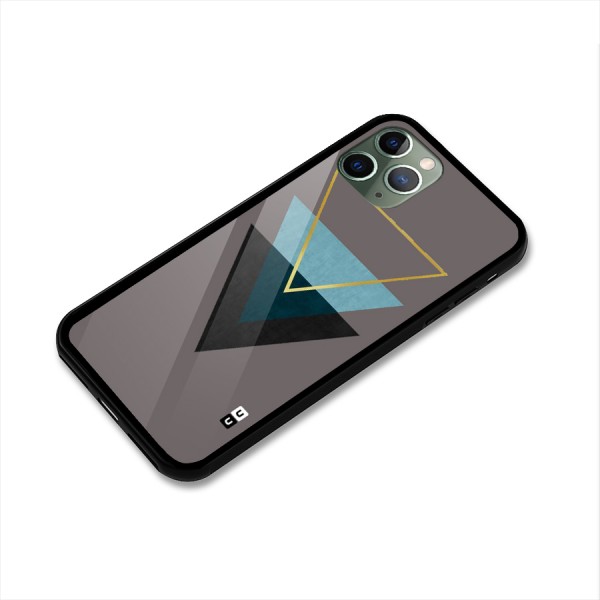 Pastel Triangle Glass Back Case for iPhone 11 Pro