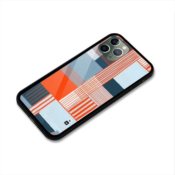 Pattern In Lines Glass Back Case for iPhone 11 Pro