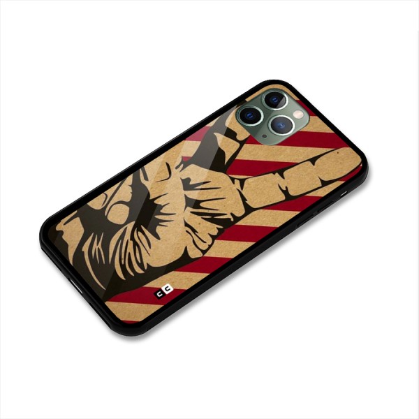 Peace Stripes Glass Back Case for iPhone 11 Pro