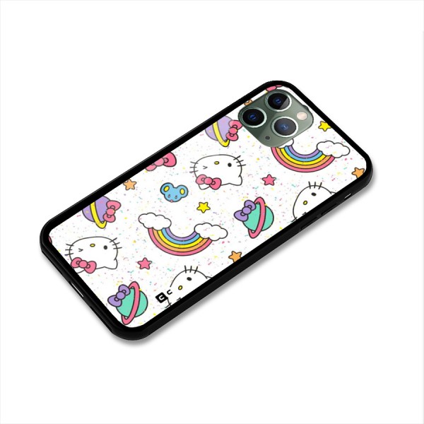 Rainbow Kit Tee Glass Back Case for iPhone 11 Pro