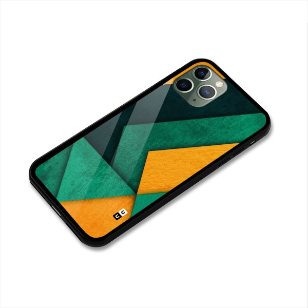 Rugged Abstract Stripes Glass Back Case for iPhone 11 Pro