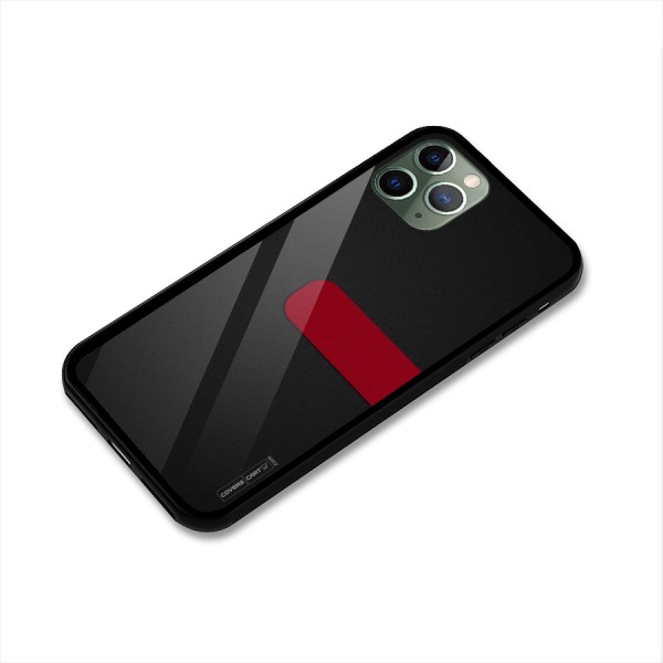 Single Red Stripe Glass Back Case for iPhone 11 Pro