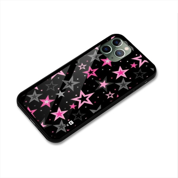 Star Outline Glass Back Case for iPhone 11 Pro