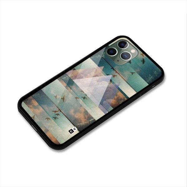 Three Triangles Glass Back Case for iPhone 11 Pro