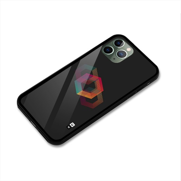 Tri-hexa Colours Glass Back Case for iPhone 11 Pro