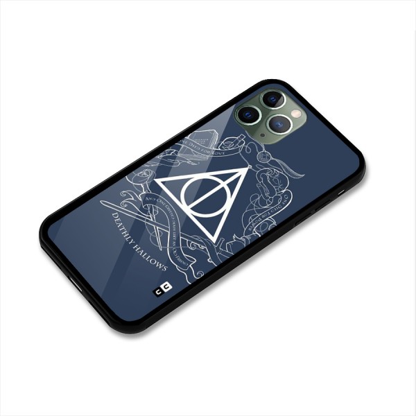 Triangle Blue Glass Back Case for iPhone 11 Pro