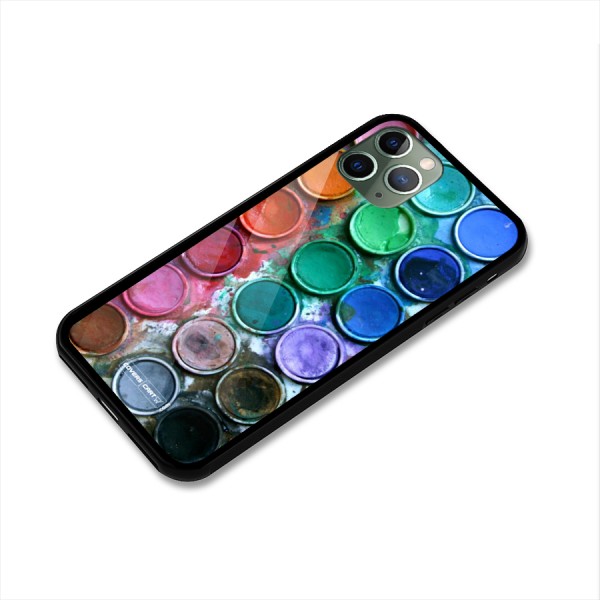 Water Paint Box Glass Back Case for iPhone 11 Pro