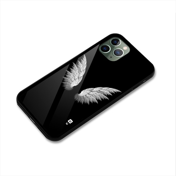 White Wings Glass Back Case for iPhone 11 Pro