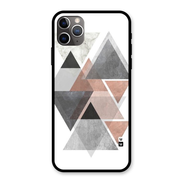 Abstract Diamond Pink Design Glass Back Case for iPhone 11 Pro Max