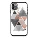 Abstract Diamond Pink Design Glass Back Case for iPhone 11 Pro Max