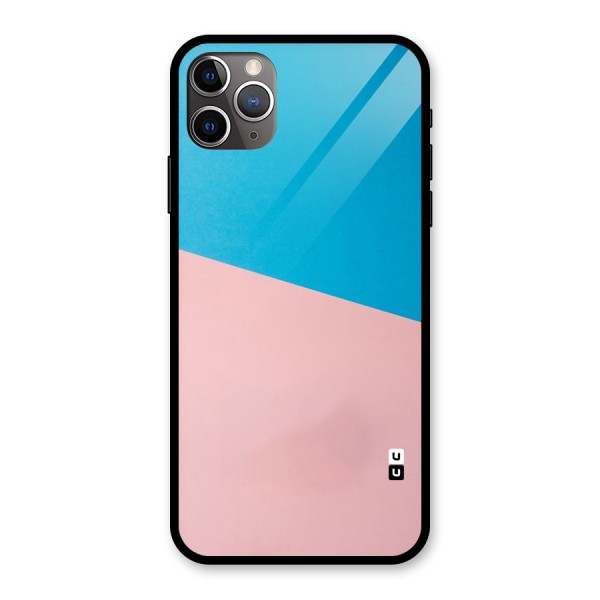 Bicolor Design Glass Back Case for iPhone 11 Pro Max