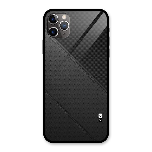 Black Polka Stripe Glass Back Case for iPhone 11 Pro Max