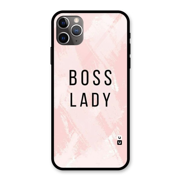 Boss Lady Pink Glass Back Case for iPhone 11 Pro Max